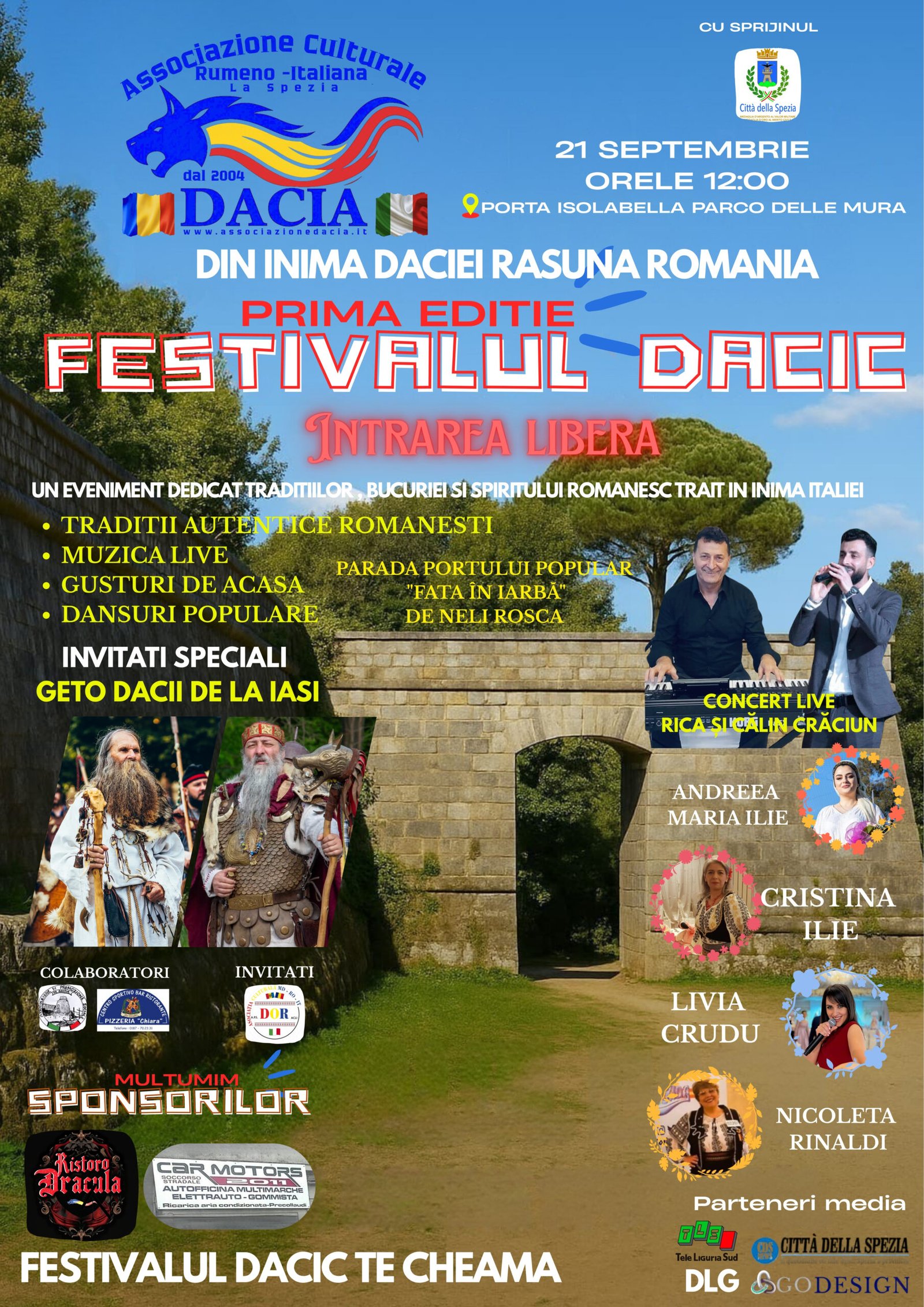 Festivalul dacic prima ediție la Spezia